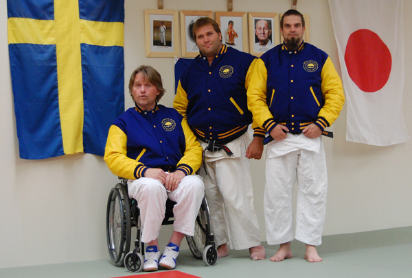 Roland Schilken, Pontus Johansson, Peter Olsson Swedish branch of International Association of Budo Culture for Disabled.