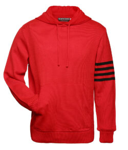 Red and Black Hoodie Sweater - Front