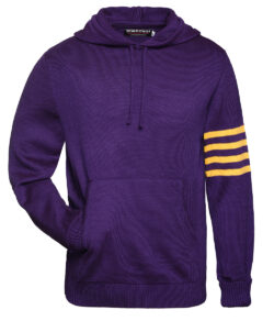 Purple and Gold Hoodie Sweater - Front
