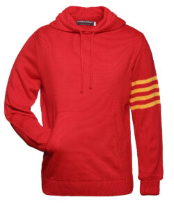 Red and Gold Hoodie Sweater - Front