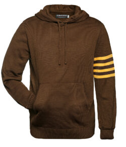 Brown and Gold Hoodie Sweater - Front